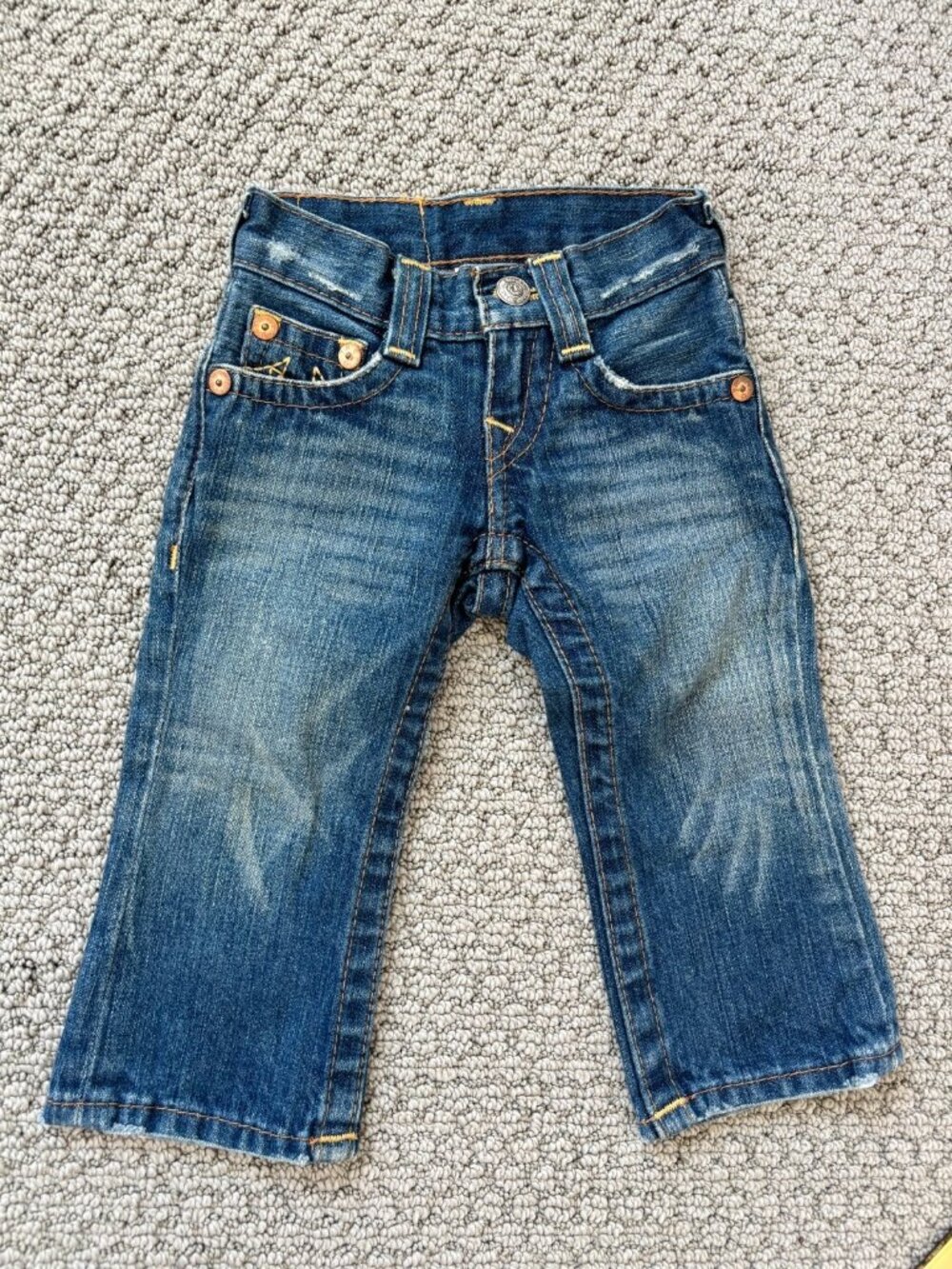 True Religion Jeans Straight Leg Pockets Toddler Size 2